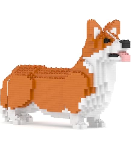 Amazon.com: JEKCA Welsh Corgi 03S-M01 | Dog Plastic Building